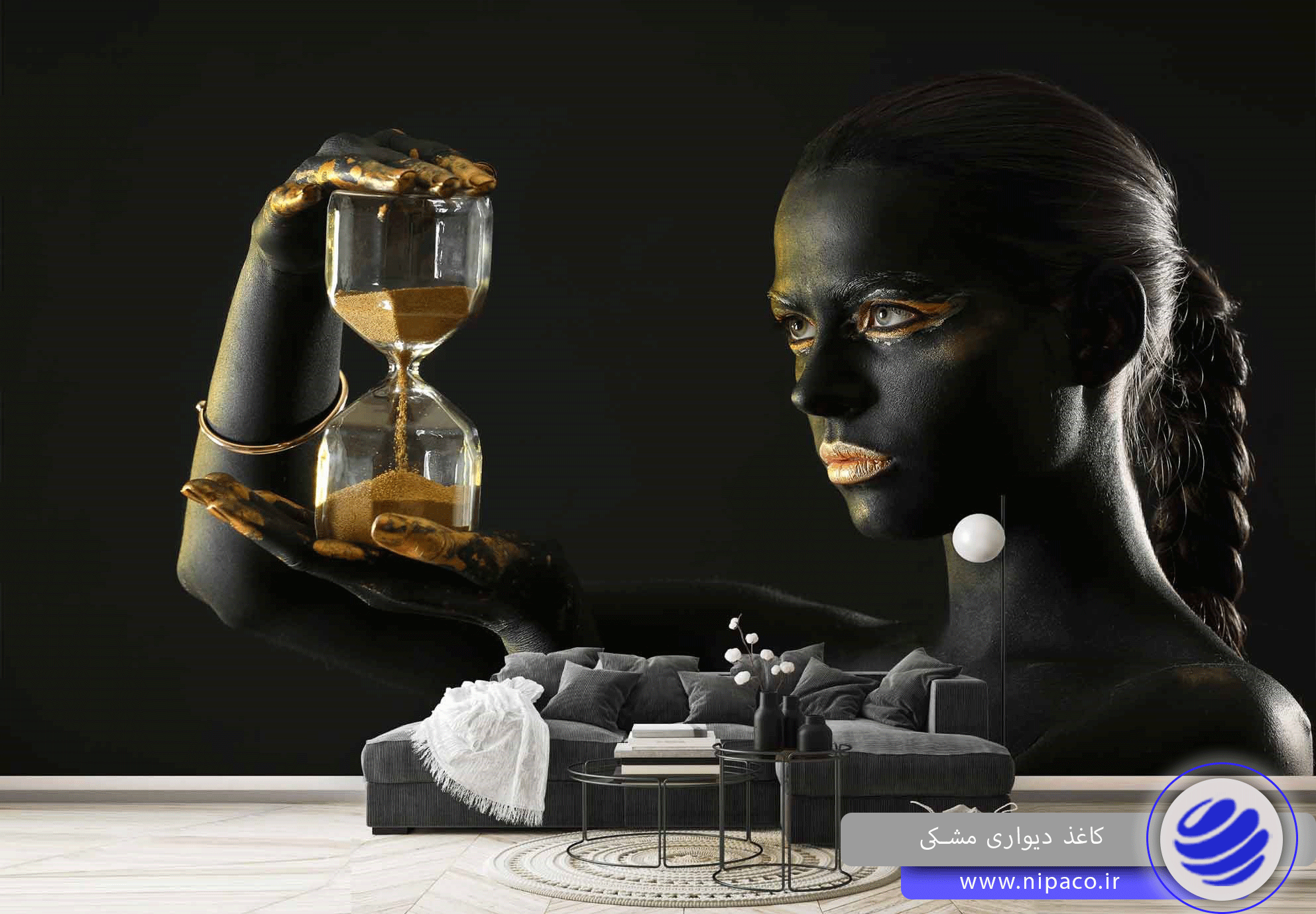 کاغذ دیواری مشکی